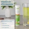 Super B-Complex Effervescent avec Vitamine C, haute absorption, boisson énergisante sans caféine, saveur orange, Végétalien, 