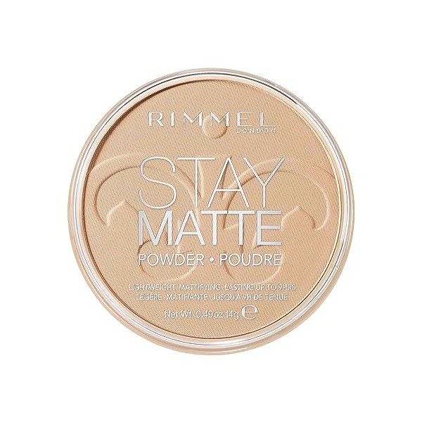 Rimmel - Poudre Compact Stay Matte - Anti-brillance - Fini mat et naturel - 005 Beige soyeux - 14gr