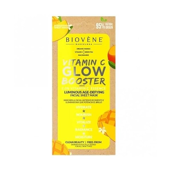 BIOVÈNÈ BARCELONE VITAMINE C GLOW BOOSTER MASQUE EN FEUILLE