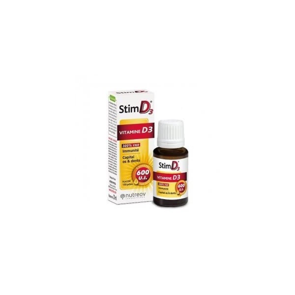 Vitamine D3 Immunite Et Capital Os Et Dents 20ml Stim D3 Nutreov