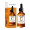 vitamine C, 30 ml dvitamine C à hydratation intense avec acihyaluronique Vitamine E, essence nourrissante pour un teint unif