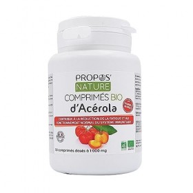 Comprimés dAcérola Bio - 1000 mg - 30 comprimés - ProposNature
