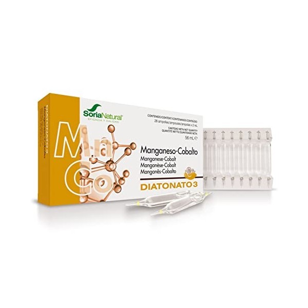 DIATONATE 3 manganèse-cobalt 28 ampoules