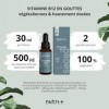 Vitamine B12 gouttes hautement dosées + vegan - Vitamine B 12 liquide 500µg - Nutri + Drops avec méthylcobalamine & adénosylc