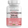 Bandini® LACTOFERRINE 200mg par Capsule 30 Capsules - Gélules Hautement Dosées avec 60mg de Vitamine C - Lactoferrin PURE p