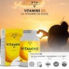 VITAMINE D3 2000UI - 360 COMPRIMÉS 12 mois | Vitamine D | Vitamine D Naturelle | Bien-être des Os, des Dents, des Muscles e