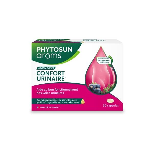 Phytosun Arôms - Capsules confort urinaire aux Huiles Essentielles – 1 x 30 Capsules