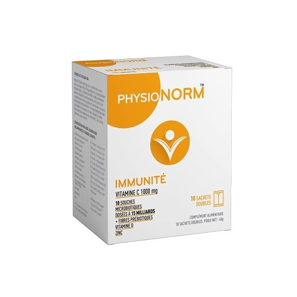 Physionorm™ Immunité - Complément Alimentaire - Renfort du Système Immunitaire - Cure de 10 Jours - 10 Sachets