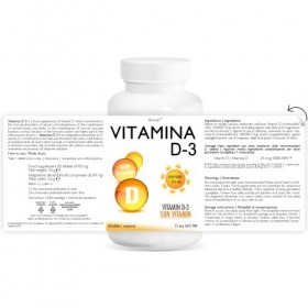 VITAMINE D3 Line@diet | 100000 U.I./g | 60 comprimés pour 2 mois | Aide pour vos os | Tous les bienfaits du soleil dans un s