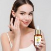 Vitamine C pour le visage - Sérums de curcuma,Essence hydratante, 0,5 Fl. Oz Skin Care Essence pour éclaircir et hydrater la 