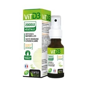 Santé Verte Vit D3 2000UI Végétale 20 ml