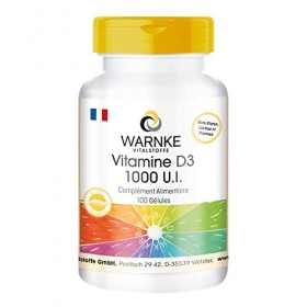 Vitalstoffe vitamine D3 1000 I.E. - 25µg 1000 UI Cholécalciférol - 100 capsules | Herba Direkt