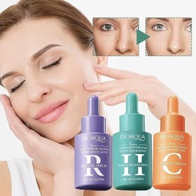 Vitamine C pour la peau - Sérums Visage à lAciHyaluronique,Essence hydratante pour une hydratation en profondeur, un teint u