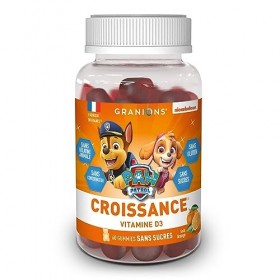 Gummies croissance GRANIONS PAT PATROUILLE | Complement alimentaire | Croissance, fonction musculaire | Vitamine d3, iode | G