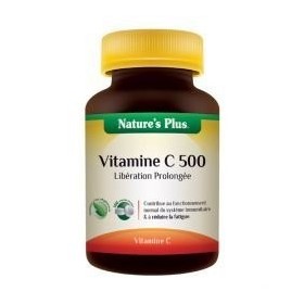Nature s plus - Vitamine c 500 action prolongée - 60 comprimés sécables à croquer - Tonus et défense