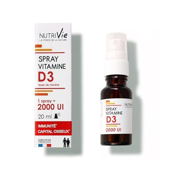 Nutrivie Vitamine D3 1000 UI Spray 20ml