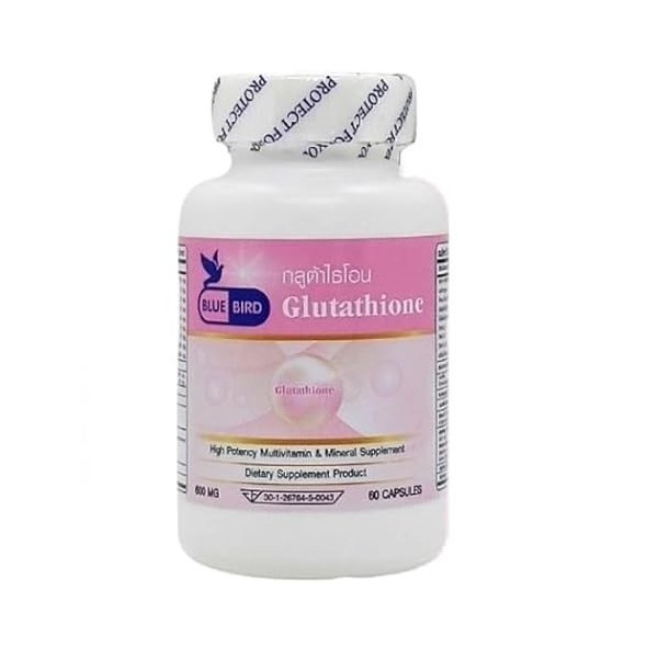 Gélules au glutathion Glutathion 600 pour la beauté et la santé de la peau Blue Bird Antioxydant