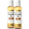 Vitamine e Huile Pure 211 IU | 236 ml 2 x 118 ml | Liquide végétalien pour cheveux, peau, ongles | Vitamin E Oil | par Horb