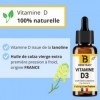 VITAMINE D3 NATURELLE | FRANCE | ENFANT Dès 3 ans, Adulte | à lHuile de colza vierge | système immunitaire, dents, os, muscl