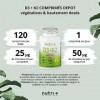 Vitamine D3 K2 MK7 Vegan - Haute dose - Dépôt de vitamine D du lichen 1000 IE 25µg - Végétalien - Cholécalciférol - 50 µg M