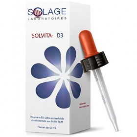 Vitamine D3 Liquide Haute Absorption - Cure 160 jours à 2000 UI - 50 mL Cholécalciférol et Huile de Coco avec Pipette - Enfan