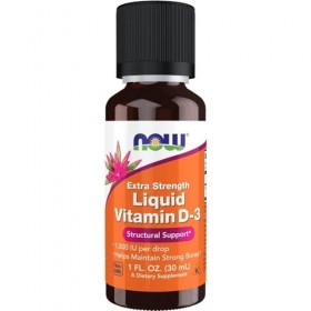 NOW Vit D-3 Liquid Extra Strength 1,000 IU/drop 30mL