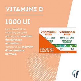 Vitavea - Vitamine D 1000 UI - Complément Alimentaire Défenses naturelles, Immunité - Défenses Naturelles Renforcées, Maintie