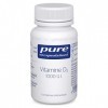 Pure Encapsulations - Vitamine D3 1000 U.I. - Maintien dune Fonction Normale du Système Immunitaire - Contribue à lAbsorbti