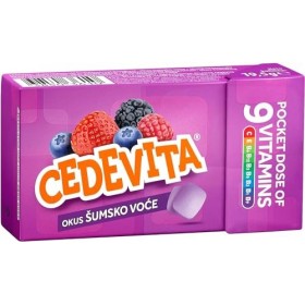 Cedevita Bonbons multivitaminés sains et sucrés avec 9 vitamines au goût de baies - Poche pleine de vitamines pour booster le