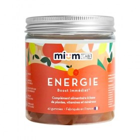 mium LAB - Complément Alimentaire Energie - Gummies Coup de Boost - Réduit la Fatigue - Cure 21 Jours - 100% Français - Guara