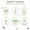 Vitamine C tamponnée - 365 gélules - hautement dosée avec 1000mg de vitamine C par dose journalière - issue de la fermentatio