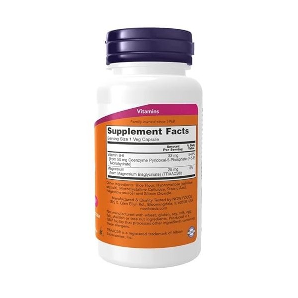 NOW Foods P-5-P, 50 mg - 90 gélules