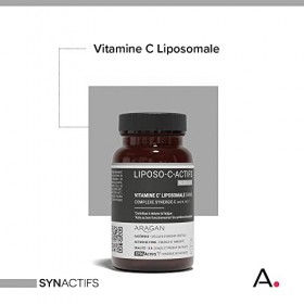 ARAGAN - Synactifs - Liposo-C Actifs - Complément Alimentaire Energie & Immunité - Vitamine C liposomale, Co-enzyme Q1à, Vita