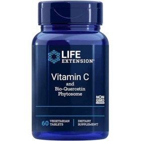 Life Extension, Vitamin C et Bio-Quercetin Phytosom, 1000mg/15mg, Hautement Dosé, 60 Comprimés végétaliens, Testé en Laborato