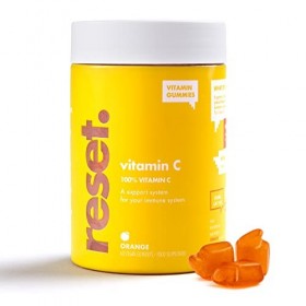 Gummies Énergie Vitamine C | Boosteur du Système Immunitaire | Pour la Fatigue| Végétalien | Sans Gluten| Saveur dOrange| 60
