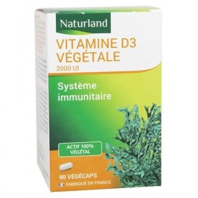 Naturland Vitamine D3 Végétale 90 Végécaps