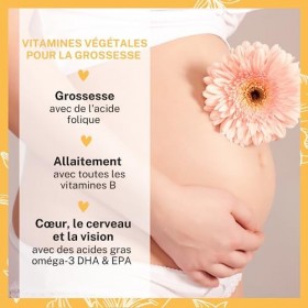 BabyFORTE® Vitamine Grossesse & Allaitement Complément - vegan - 60 Capsule + 17 Nutrienti + Omega 3 dha epa algue