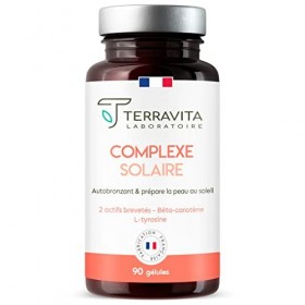 COMPLEXE SOLAIRE | Nutroxun® + Céramosides® + Lycopène + Cuivre | Accélérateur de Bronzage Express | Formule Autobronzante Co