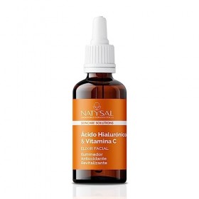 Elixir Facial à lAcide Hyaluronique et à la Vitamine C Natysal 20 ml Régénération Cellulaire de la Peau