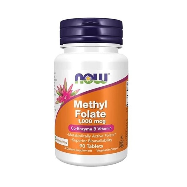 NOW Foods Methyl Folate, 1000mcg - 90 tablettes