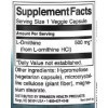 Swanson L-Ornithine 500mg - 60 Vcaps | Supplément pour la Détoxification et la Performance - Formule de Qualité Supérieure