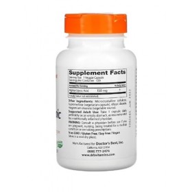 Doctors Best Alpha Lipoïc Acid 150 mg, support antioxydant, 120 gélules végétaliennes, glycémie saine, santé nerveuse et ant