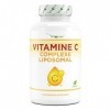 Vitamine C liposomale - 240 gélules végétaliennes - Premium : hautement dosé avec 1000mg de vitamine pure par jour - biodispo