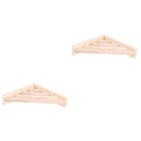 POPETPOP 2 Pièces Jouets En Bois Jouets Chinchilla Jouets Perruches Plongeoir À Oiseaux Tremplin Rond Tremplin Pour Animaux D