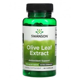 Swanson Extrait de Feuille dOlivier 750mg - 60 Capsules | Super Puissant Supplément Naturel pour Soutien Immunitaire et Anti