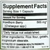 Swanson Baie dAubépine 565mg - 250 Capsules | Supplément Cardiovasculaire Naturel et Soutien Circulatoire