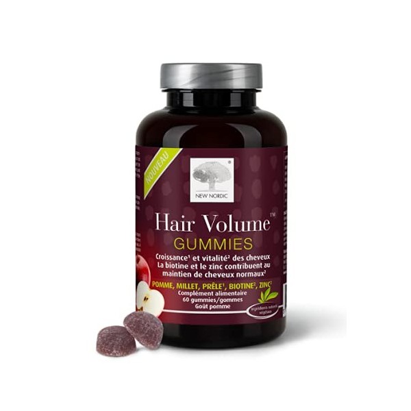 Hair Volume 60 Gummies Croissance Et Vitalite Des Cheveux New Nordic