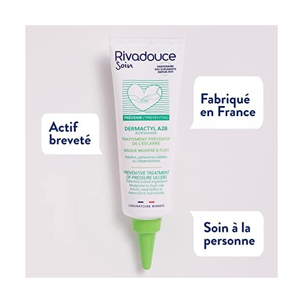 Rivadouce - Dermactyl A2B 30ml - Dispositif Médical - Prévient les Escarres - Peaux sèches et fragilisées