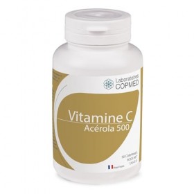LABORATOIRES COPMED - Vitamine C acérola 500 - Complément Alimentaire - Vitamine C naturelle - Marque Française - 90 comprimé