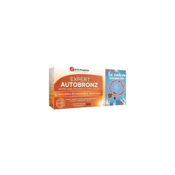 Forté Pharma Expert AutoBronz 45 Comprimés + 1 Bracelet Offert